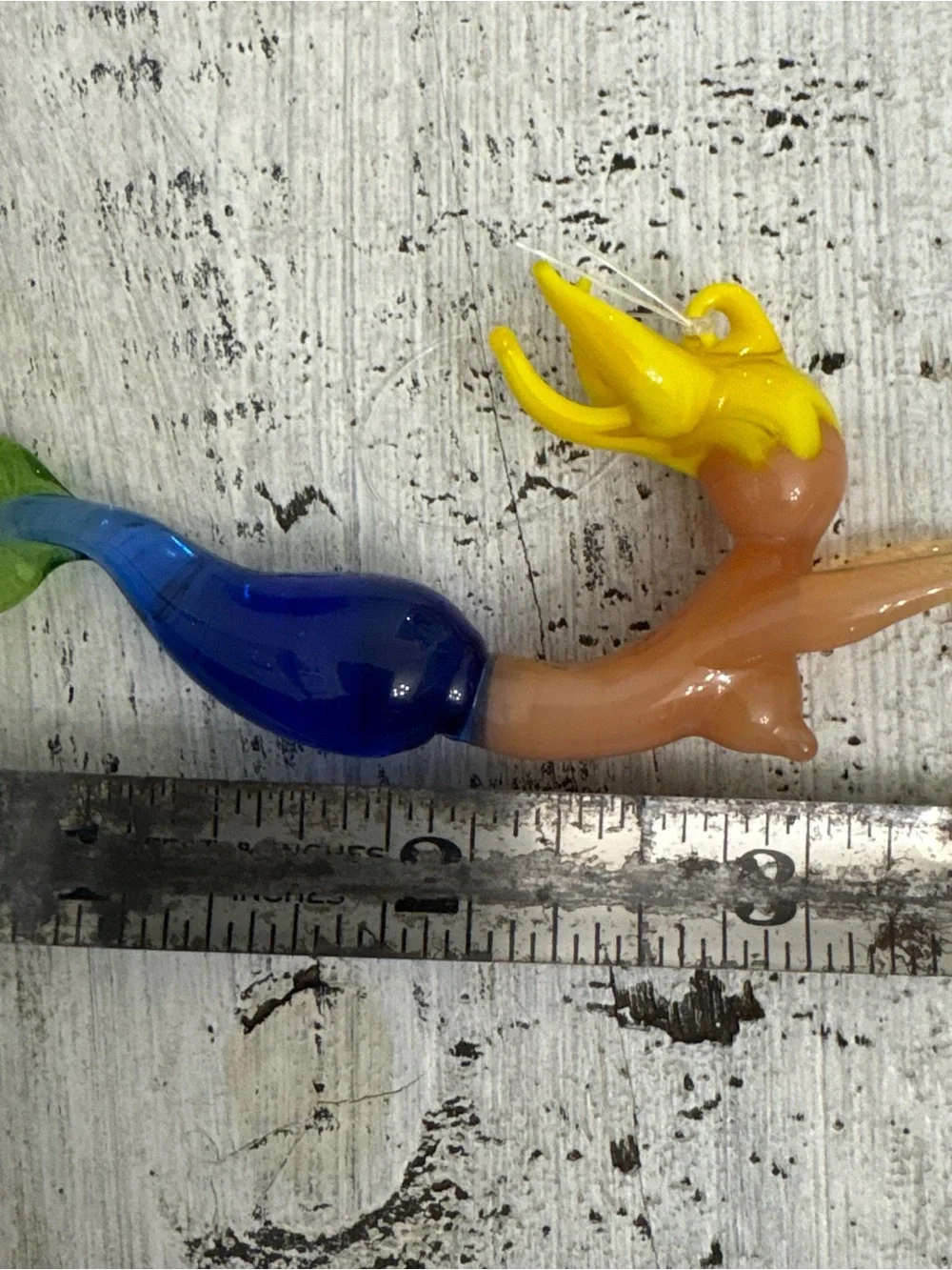 Handmade blown Glass Mermaid Ornament